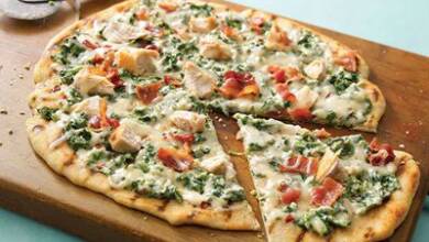 , طرز تهیه پیتزای سبز با ماهی