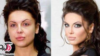عكس دختران قبل و بعد از آرايش