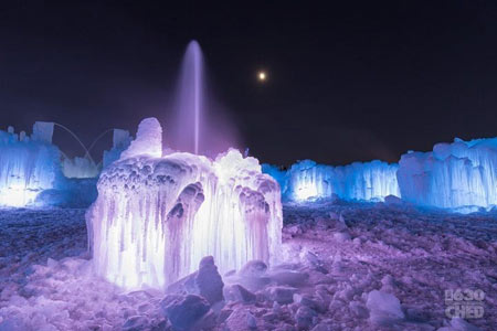 پارک یخی زمستانی در کانادا,عکس های پارک یخی زمستانی در کانادا,تصاویر پارک یخی