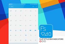 تغییر آیکن های استاتوس بار با Flat Style Bar