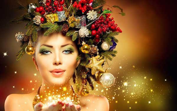آرایش مناسب صورت برای مهمانی های کریسمس