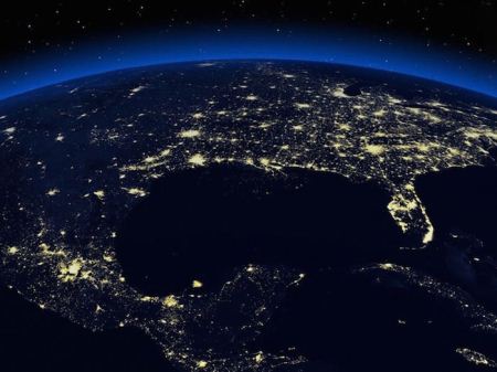 عکس های فضایی از کره زمین در شب