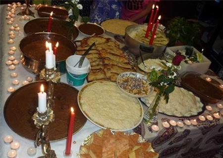 رسوم عید نوروز در افغانستان, سفره هفت‌سین