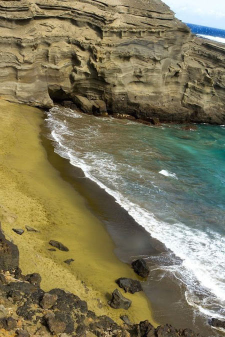 ساحل Mahana,جزیره هاوایی,تصاویر ساحل سبز رنگ در هاوایی