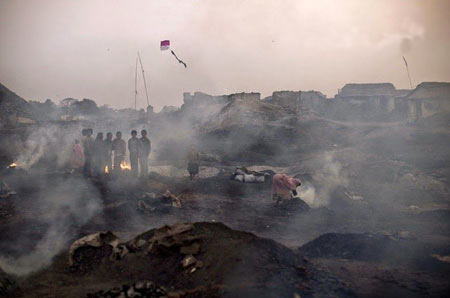 معدن,معدن زغال سنگ,معدن شعله ور در هند