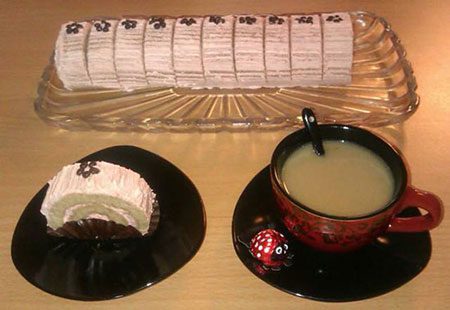 رولت با طعم نسکافه