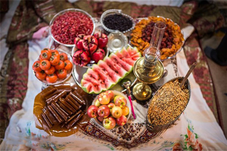 رسوم مردم آذربایجان‌ در شب یلدا , آداب و رسوم شب چله 