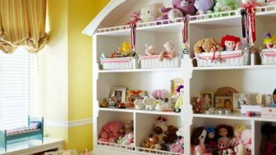 ایده های چیدمان عروسک و اسباب بازی در اتاق کودک