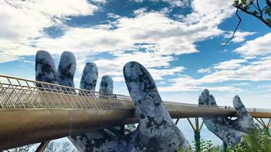 پل طلایی بر روی دستان طبیعت(+تصاویر)